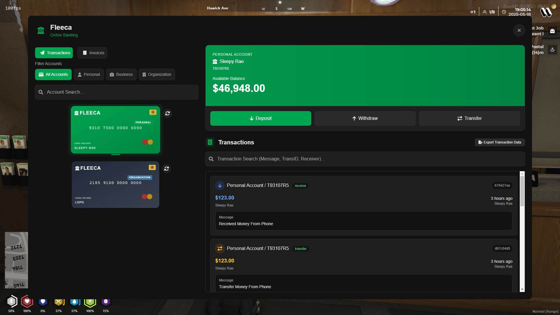 FiveM Banking & Invoice App (Open Source)